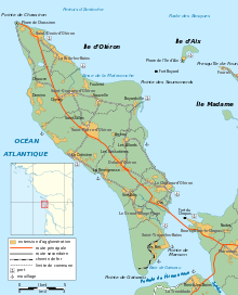 Mapa de Oléron
