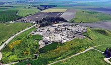 Aerial view of Tell Megiddo