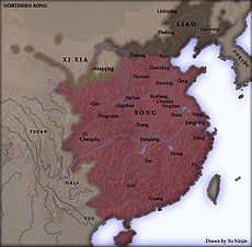 Mappa della dinastia Song.