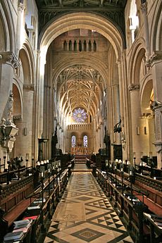 Interior de la Catedral de Christ Church, Oxford.  