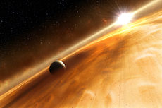 Impression d'artiste de Fomalhaut B, une exoplanète directement observée par le télescope Hubble