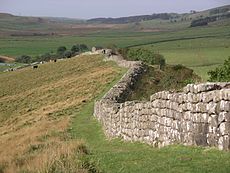 Ruínas da Muralha de Adriano perto de Greenhead