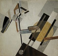 Proun 19D : een constructivistisch werk van El Lissitzky, 1922? Nu in MOMA, New York