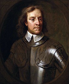 Oliver Cromwell, lordprotektor i England från 1653 till 1658, som beordrade monarkins avskaffande och försäljningen av kronjuvelerna.