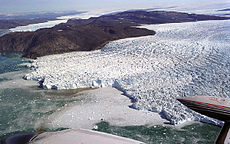 Sermeq Kujatdlek gleccser a nyugati parton