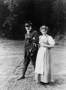 Freud ja tema tütar Anna, 1913