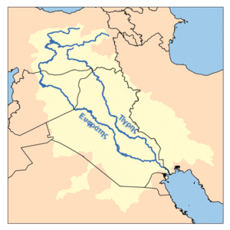 De twee rivieren van Mesopotamië