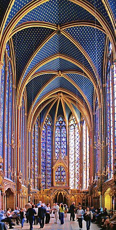 De bovenste kapel van La Sainte-Chapelle