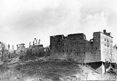 Le Monte Cassino en ruines.