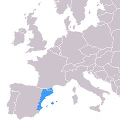 Language area of Catalan