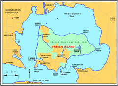 Mapa da Ilha Francesa