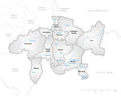 Graubündenin kantonin alueet  