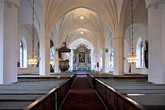 Uvnitř kostela Mora  