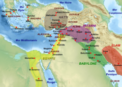 Geopolitical situation in the Levant during the first half of the 14th century BC.