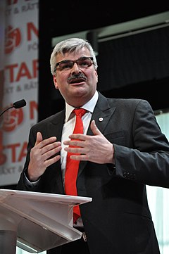 Håkan Juholt at the extraordinary party conference 2011