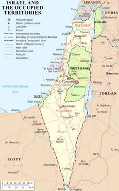 Confini dello Stato di Israele
