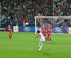 UEFA Champions League uitwedstrijd tegen Red Bull Salzburg op 18 augustus 2010  