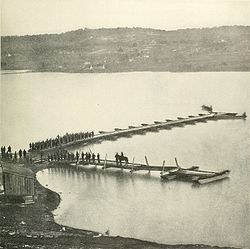 Debarcaderul Aquia Creek sub controlul Uniunii în februarie 1863