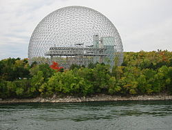 Biosfæren i Montreal af Buckminster Fuller, 1967  