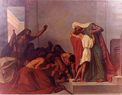 Joosefin veljet kumartavat häntä (Léon Pierre Urbain Bourgeois, 1863).  
