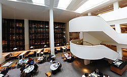Interieur van de British Library.
