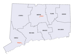 Connecticuti maakonnad