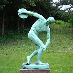 Estatua de un lanzador de disco, Copenhague.