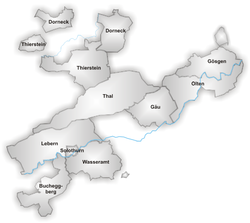Solothurnin kantonin alueet  