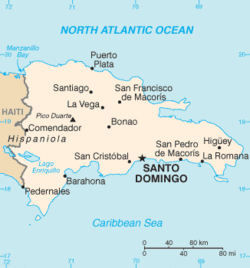Dominik Cumhuriyeti Haritası