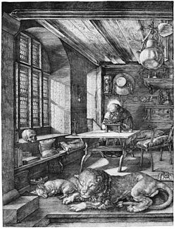 De heilige Hiëronymus door Albrecht Dürer 1514