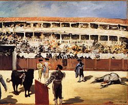 Édouard Manet' maal "Härjavõitlus".