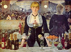 Een bar in de Folies-Bergère , 1882, een van Manets laatste schilderijen