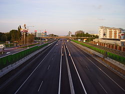Snelweg D1 in Bratislava  