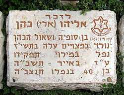 Memorial at the Herzlberg in Jerusalem
