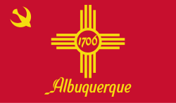 Die Flagge von Albuquerque, New Mexico