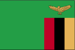 A bandeira da Zâmbia