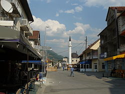 Centro de la ciudad de Gusinje  