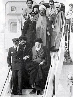 O retorno de Khomeini ao Irã