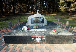 Het Katyn Memorial bij Cannock Chase
