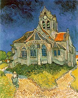 Van Gogh: Gereja di Auvers (1890)