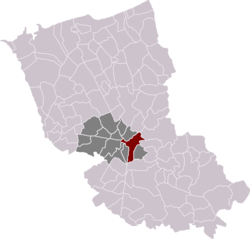 Cassel in het huidige Frans-Vlaanderen.  