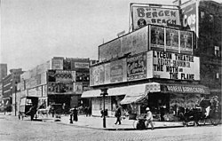 Broadway bij 42nd Street in 1898