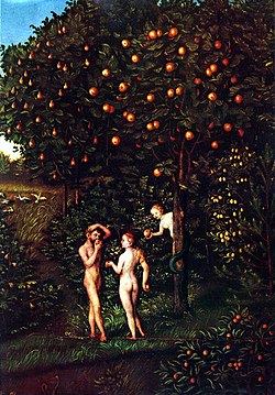 "L'arbre de la connaissance Un tableau" de Lucas Cranach l'Ancien