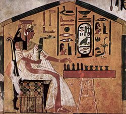 Scène uit de graftombe van Nefertari