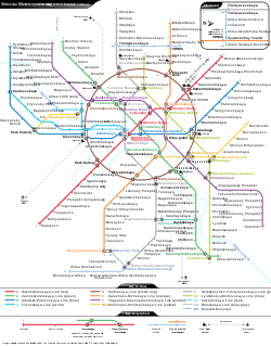 Mapa do metrô de Moscou