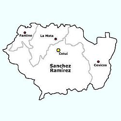 Gemeenten in de provincie Sánchez Ramírez
