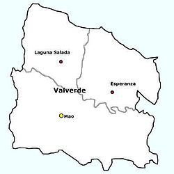 Gemeenten in de provincie Valverde