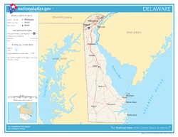 Delawaren vaalipiiri vuodesta 1789 lähtien.  