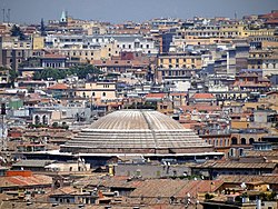 De koepel van het Pantheon gezien vanaf de heuvel van Janiculum.