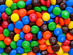 Mléčné čokoládové bonbony M&M's  